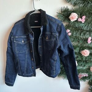 Hudson Jeans Black Sherpa Jacket